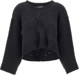 Maurizio Jersey Corto - Knitwear - Mujer - Negro - XS