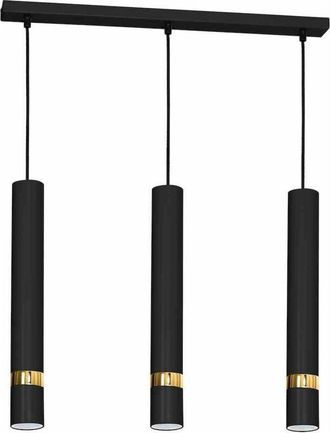 Milagro Lampada a sospensione JOKER NERO/ORO 3xGU10