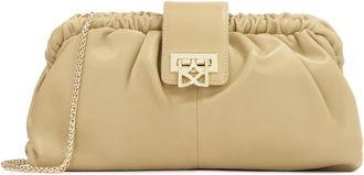 Kazar Beige clutch tas - Dames - Clutches - Beige - ONE Size - Wol - Tassen