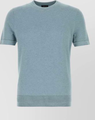 Brioni cotton crew neck short sleeve t shirt