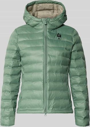 Blauer Steppjacke mit Zweiwege-Rei&szlig;verschluss Modell ELLIS in Gruen, Gr&ouml;&szlig;e XL