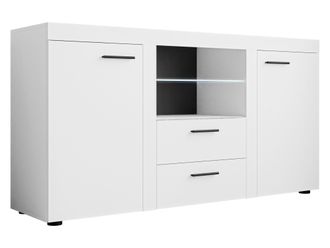 Mirjan24 C&oacute;moda Tucson 104, Blanco, Con Cajones Y Puertas, N&uacute;mero De Cajones: 0, 82x157x40cm, Led
