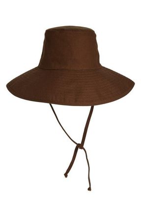 Lack of Color Holiday Cotton Canvas Bucket Hat in Brown at Nordstrom, Size Small