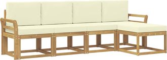 vidaXL Conjunto De Sof&aacute;s De Exterior 5 Uds. Vidaxl