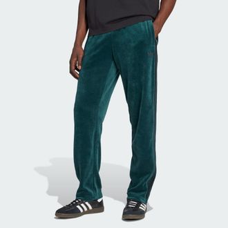 adidas Originals ADIDAS Originals Mens SST Adicolor Velour Track Pants - Forest Green - Size X-Small