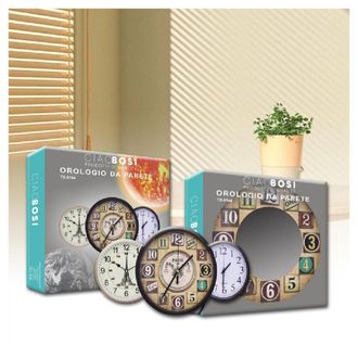 Trade Shop Trade Shop - Orologio Da Parete Muro Da 35 Cm Casa Cucina Ufficio Modelli Assortiti Tx-9144