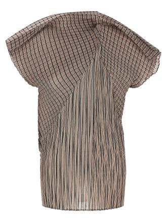 Issey Miyake Brown Polyester Womens Blouse