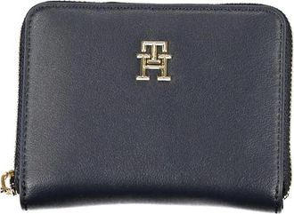 Tommy Hilfiger Blauwe Portemonnee met Meerdere Vakken - Dames - Portefeuilles - Blauw - ONE Size - Polyester - Accessoires