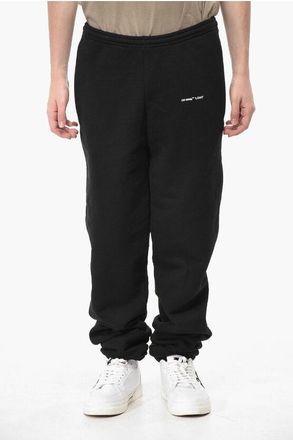 Off-white Brushed Cotton Joggers LOGO With Cuffs size M
