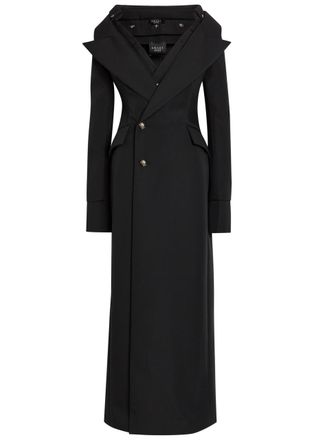 A.W.A.K.E Mode Off-the-shoulder Maxi Blazer Dress - Black - 38 (UK10 / S)
