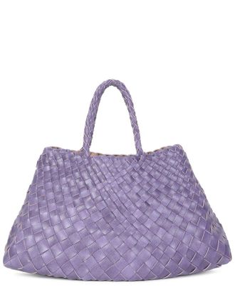 Tiffany & Fred Woven Leather Top Handle Bag