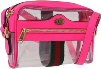 Gucci Pre-owned Cross Body Bags, female, Pink, Size: ONE SIZE Pre-owned Vintage Shoulder Bag