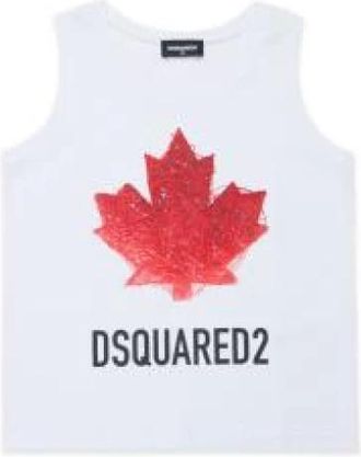 Dsquared2 Uomo, Top, Bianco, 16 Y, new