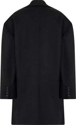 The Mannei Womens Wool Coat Wide Silhouette Black