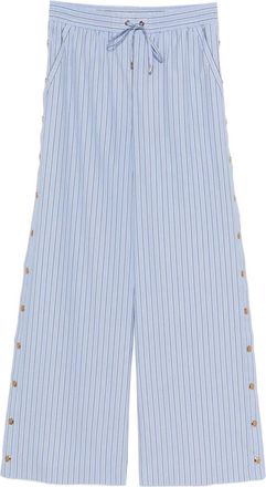 Zimmermann Broek met knoopdetail - Blauw