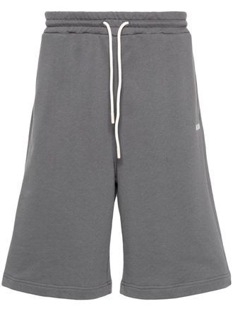Msgm drawstring track shorts - unisex - Organic Cotton - S - Grey
