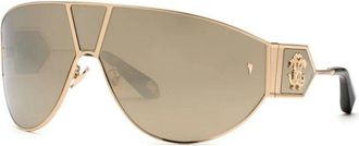 Roberto Cavalli Authentieke Src 093 Bril- Premium Kwaliteit - Dames - Zonnebrillen - Geel - ONE Size - Accessoires
