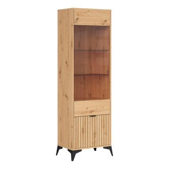 Petits Meubles Vitrina 2 puertas tableros de aglomerado laminados madera