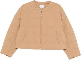 Maison Kitsuné Bomber con zip - Marrone