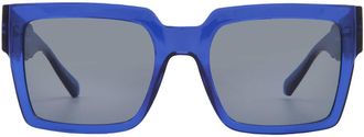 Calvin Klein Blue Square Unisex Sunglasses CKJ23622S 400 53