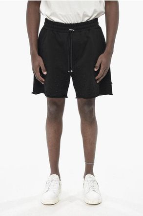 Amiri Fleece Shorts With Rhinestones size Xl