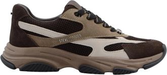 Steve Madden Sneakers - Dames - Sneakers - Bruin - 39 1/2 EU - Su&egrave;de - Schoenen