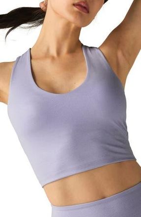 Beyond Yoga Glow On Rib Crop Tank in Blue Frost at Nordstrom Rack, Size X-Large