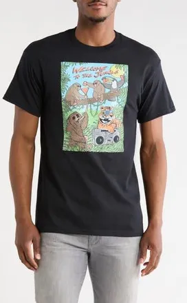 Riot Society Welcome to the Jungle Graphic T-Shirt in Black at Nordstrom Rack, Size Xx-Large