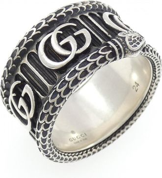 Gucci Silver 925 Band Ring (Pre-Owned)