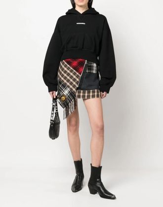 Dsquared2 Aangesloten Cap Cropped Hoodie