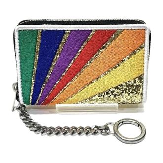 Saint Laurent Pre-owned Wallets, female, Multicolor, Size: ONE SIZE Pre-owned Canvas Coin Case