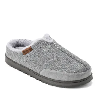 Dearfoams Mens Aldan Notch Clog Slippers