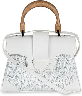 Goyard White Mini Saigon Souple Bag