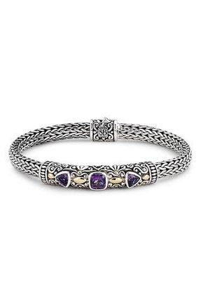 Samuel B. Sterling Silver Rope Bracelet in Purple at Nordstrom Rack