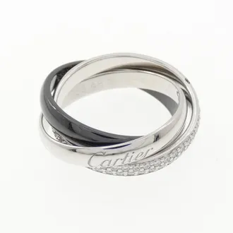 Cartier White Gold (18K) Ceramic Band Ring (Pre-Owned)