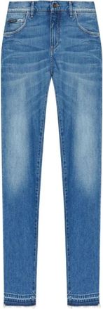 Dolce & Gabbana Slim-fit Stretch Katoenen Jeans - Heren - Slim Fit Jeans - Blauw - L - Katoen - Jeans