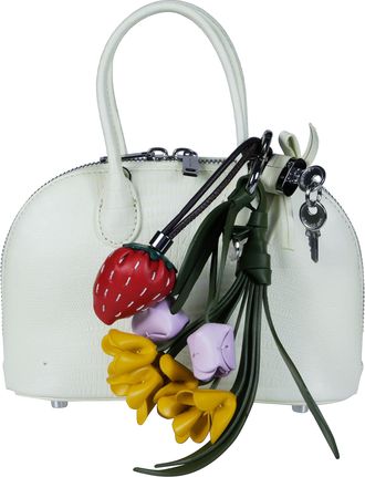 Self Portrait Lizard Leather Toast Mini Bag