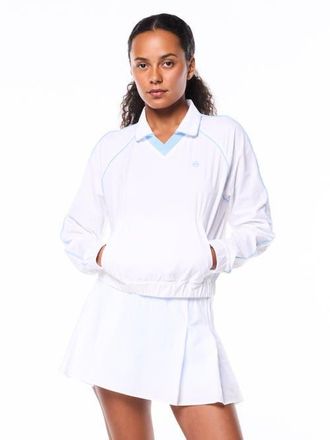 Sergio Tacchini Doni Long Sleeve Polo in Brilliant White at Nordstrom, Size Xx-Large