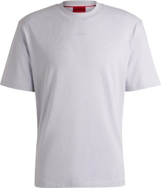 HUGO BOSS Heren Hugo Dapolino Logo Print T-shirt in paars
