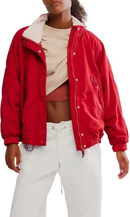 Free People FP Movement Field Tripper Jacket in Cranberry Combo at Nordstrom, Size X-Small