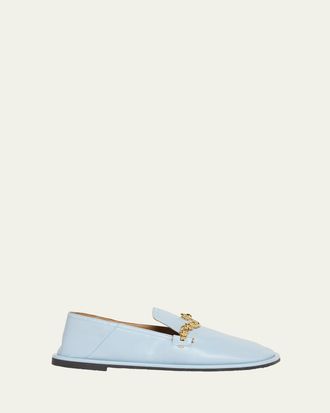 Stella McCartney Ryder Vegan Leather Chain Loafers