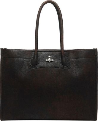Vivienne Westwood Brown Calf Leather Shoulder Bag