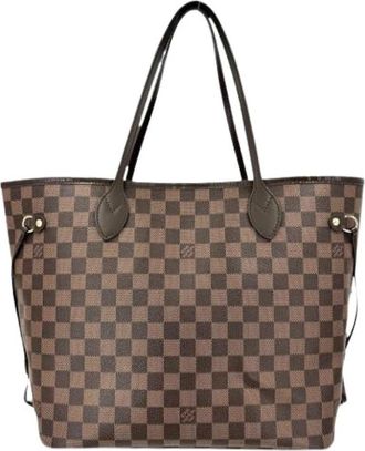 Louis Vuitton Pre-owned Damier Canvas Tote Bag - Dames - Vintage Shopper - Bruin - ONE Size - Vintage