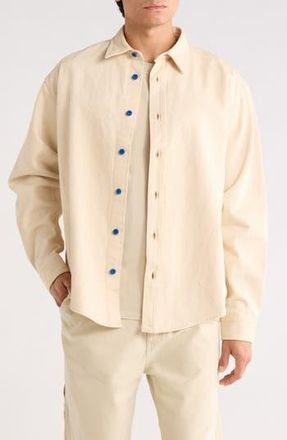 HUGO BOSS Ebino Long Sleeve Button-Up Shirt in Light Beige at Nordstrom Rack, Size Xx-Large