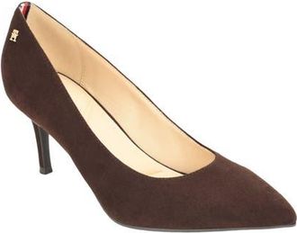 Tommy Hilfiger Motley Faux Leather Pump in Dark Brown at Nordstrom, Size 5.5