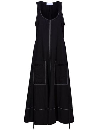 Proenza Schouler Lucy A-line midi dress - Black