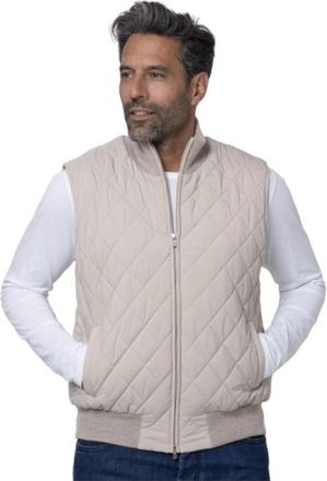 Gran Sasso Gewatteerd Mouwloos Beige Jack - Heren - Bodywarmers - Bruin - XL - Jassen