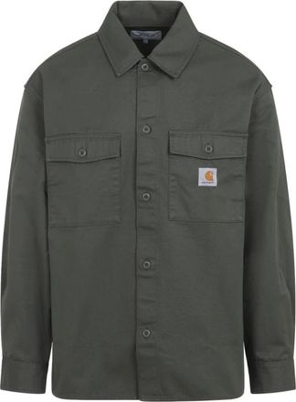Carhartt Work in Progress Heren Jassen Kleding Groen Ss 26 - Heren - Casual Overhemden - Groen - L - Katoen - Overhemden