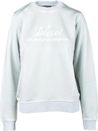 Diesel Mint Green Viscose Cotton Sweatshirt