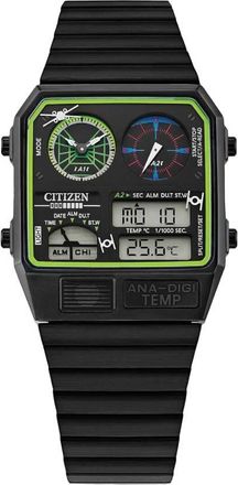 Citizen Trench Run Star Wars Quartz Analog-Digital Black Dial Watch JG2109-50W